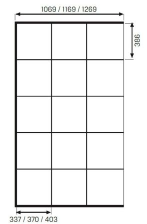 Душевое ограждение NEW TRENDY NEW MODUS BLACK 120x200 EXK-0105 (черный), артикул EXK-0105