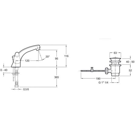 Смеситель для раковины Jacob Delafon Ginko E72915-CP Хром