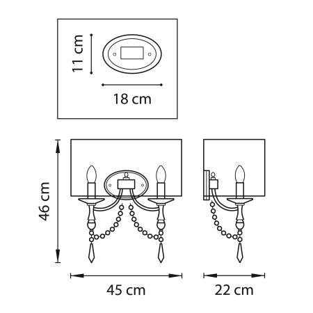 Бра Paralume Lightstar 725626, артикул 725626