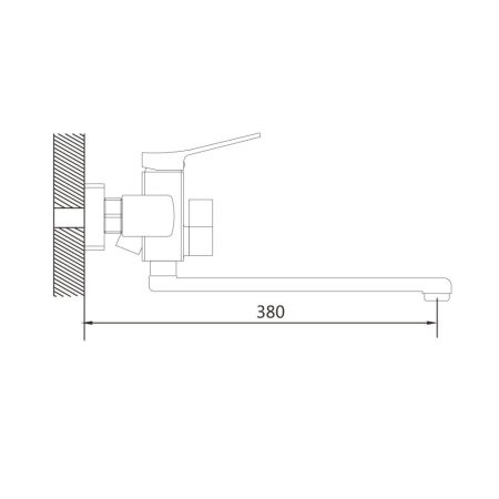 Смеситель для ванны Shevanik S9922G, золотой сатин, артикул S9922G
