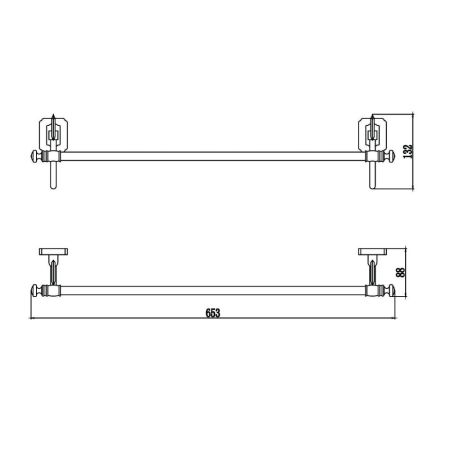 Полотенцедержатель Savol S-006424, бронза, артикул S-006424