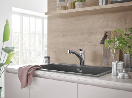 Смеситель для кухни  GROHE EUROSMART 30305001 (хром, L-22,7 H-13,9), шт, артикул 30305001