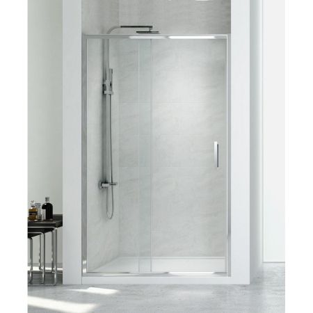 Дверь в нишу NEW TRENDY NEW CORRINA 110x195 D-0182A (хром), артикул D-0182A