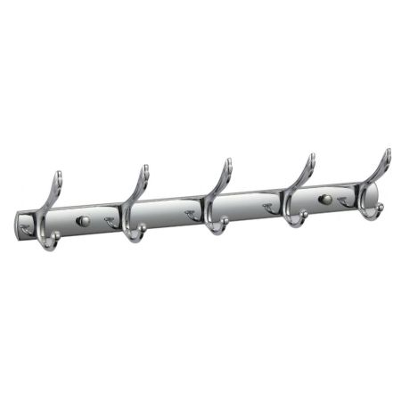 Планка с крючками Savol S-06205B, хром, артикул S-06205B