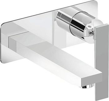 Mariner Kepler, однорычажный смеситель для рак. из стены с донным клапаном "click clack", цвет хром