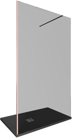 Душевая перегородка Allen Brau Infinity 1 120 3.21024.60.T медь браш, артикул 3.21024.60.T