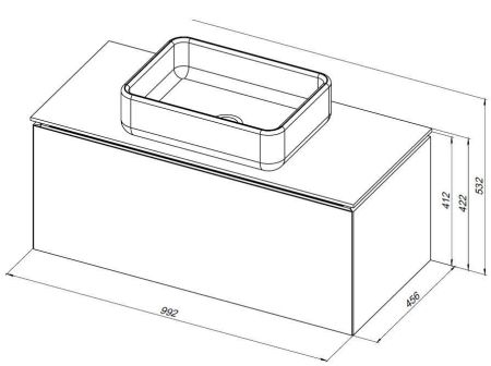 Тумба под раковину Allen Brau Infinity 100 1.21004.CGM олива матовый, артикул 1.21004.CGM