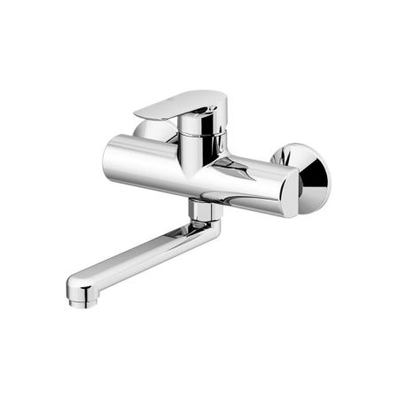 Gattoni H2omix3000 CUCINA Смеситель для раковины поворотный  излив 220 мм , цвет хром, артикул 3060/30C0cr