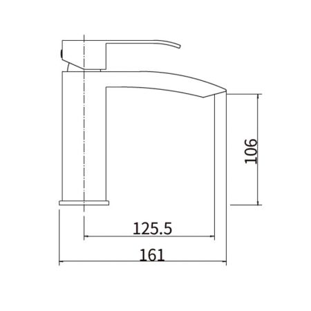 Смеситель для раковины FASHUN A51118-8, белый