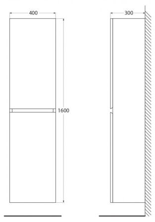 Мебель для ванной CEZARES MOLVENO 46, артикул KEP-100-MCO
