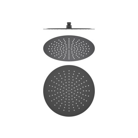 Круглый верхний душ  300*2 мм AQUATEK, матовый черный AQ2075MB, артикул AQ2075MB