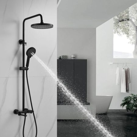 Душевая система Shevanik S4726H, черный, артикул S4726H