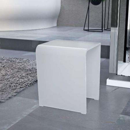 NOVELLINI Стульчик 32*44*26см, акрил, max.100kg, цвет белый, артикул SED03OPL