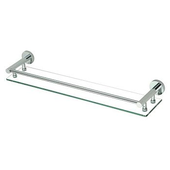 Полка стеклянная Savol S-608791, хром