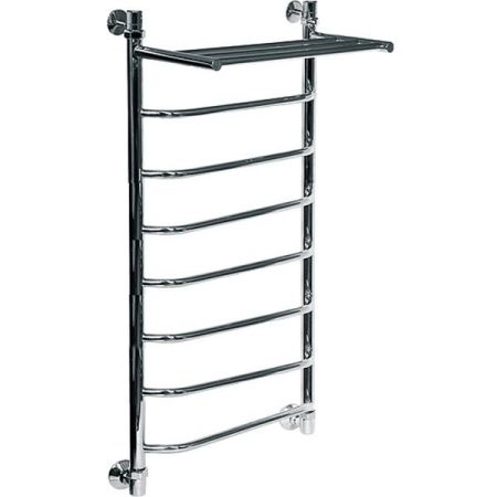 Водяной полотенцесушитель Ника Trapezium ЛТ/ВП 120x60 с полкой Хром