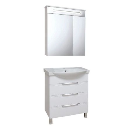 Тумба под раковину Runo Верона 65 4620750025861 Белая, артикул 4620750025861