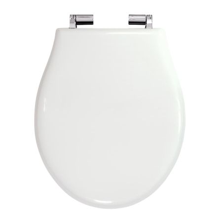 IMPERO Крышка/сиденье унитазa, с системой Microlift, цвет Laccato Bianco/хром (NEW), артикул 24207