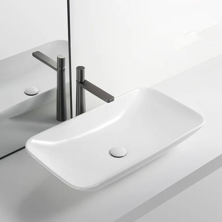 Раковина чаша WesnaArt OCEAN 4040-OCE12, белый, артикул 4040-OCE12