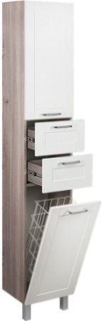 Шкаф пенал Iddis Sena 36 Белая Светлое дерево, артикул SEN3600i97