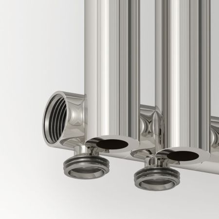 Отопительный радиатор ЭСТЕТ-0 н/ж EU50 левый 1800х180 / 4 сек (САТИН), артикул 071-0320-1804