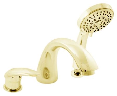 Смеситель на борт ванны Rav Slezak Dunaj D469.5YZ золотой