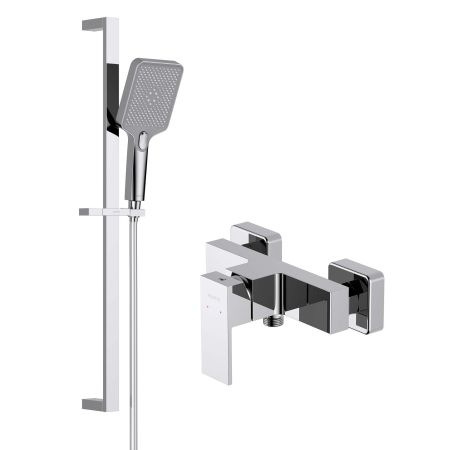AQ1660CR ЛИБРА смеситель для душа + AQ2019CR ЛИБРА душевой гарнитур 3jet 68 см, артикул AQ1632CR