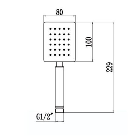 Душевая лейка Savol S-FSP01L, сатин, артикул S-FSP01L