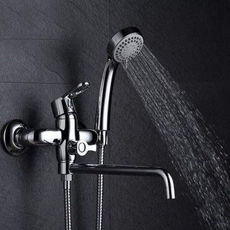 Смеситель для ванны D&K Paulinus Rhein DA1353301 универсальный Хром, артикул DA1353301