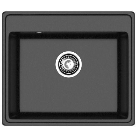 Кухонная мойка GranFest VERTEX 580, черный, артикул V-580 черный