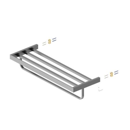 Полка для полотенец Timo Petruma черное золото (15258/18), артикул 15258/18