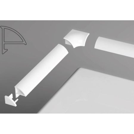 XB441100001 универсальная декоративная планка 6/1100 (белая), шт