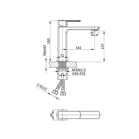 смесители для раковины Vincea Смеситель для раковины Next VBF-1N1CH однорычажный, хром,, артикул VBF-1N1CH