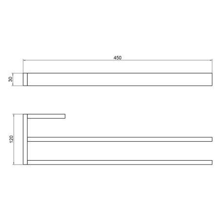 Полотенцедержатель двойной Timo Petruma 15252/17 золото матовое, артикул 15252/17
