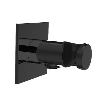 Шланговое подсоединение, Almar, Showers Accessories, держатель-в комплекте, стандарт подвода воды-1/2", цвет-Absolute Black Brushed PVD, артикул E095039.AB