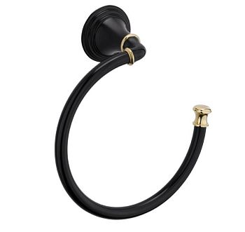 Кольцо для полотенец Fixsen Luksor FX-71611B Черный Золото