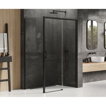 Душевое ограждение NEW TRENDY PRIME BLACK R 160x90x200 D-0329A/D-0129B (черный), артикул D-0329A/D-0129B