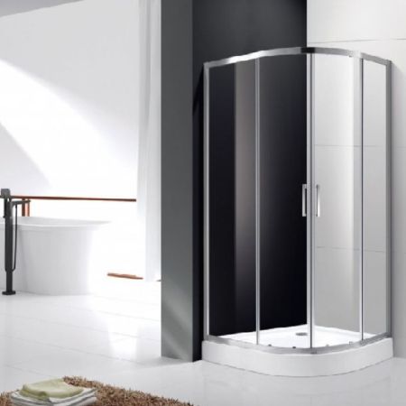 Душевой уголок Cezares Molveno RH-2 120х90 профиль Хром стекло прозрачное