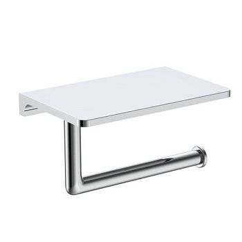 Держатель для туалетной бумаги с полочкой Raglo R320.03, хром