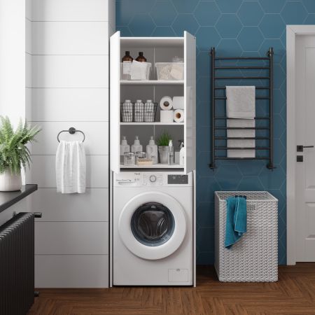 Шкаф Onika Милтон 67 напольный, белый, для стиральной машины, артикул 306702