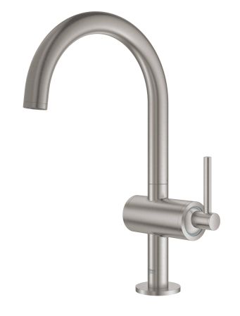 Смеситель GROHE Atrio New однорычажный для раковины на 1 отверстие, суперсталь (32042DC3)