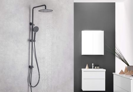 Душевая система 3jet 250мм AQUATEK Reno AQ2046MB, артикул AQ2046MB