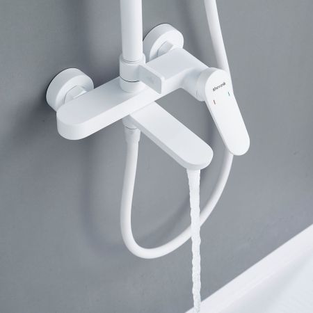 Душевая система Shevanik S4336C, белый