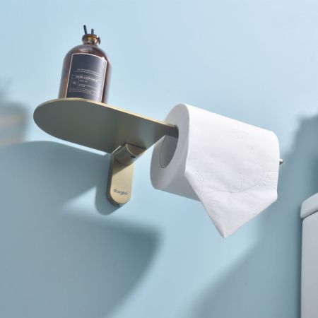 Держатель для туалетной бумаги Raglo R300.03.03, золотой сатин