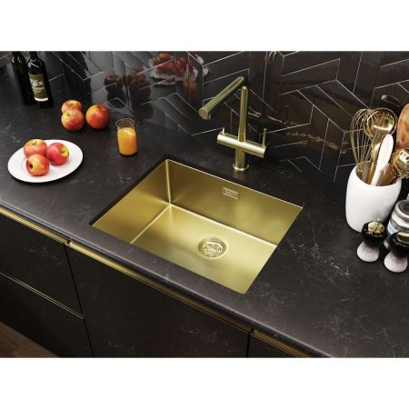 Кухонная мойка Grandex Aqua Optima 5011361, золото, артикул 5011361