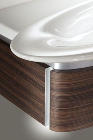 Тумба под раковину Jacob Delafon Presquile 100 EB1100-V13 подвесная Палисандр шпон, артикул EB1100-V13