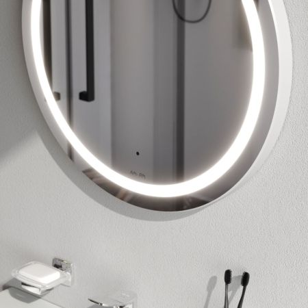 M85AMOX0601WG Универсальное зеркало с контурной LED-подсветкой, ИК- сенсором, круглое, 60 см, артикул M85AMOX0601WG