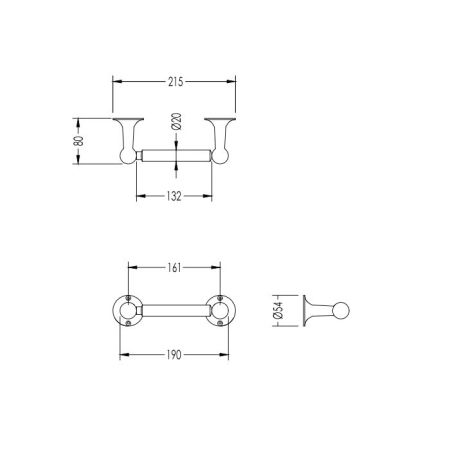 Devon&Devon New York Бумагодержатель, никель блестящий, артикул NY111NKS