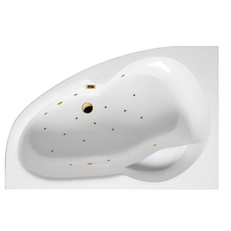 Ванна EXCELLENT Newa 160x95 (левая) "RELAX" (золото), артикул WAEX.NEL16.RELAX.GL