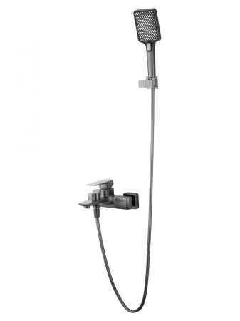 Смеситель для ванны с душем WONZON & WOGHAND EDGE, Темный графит (WW-88639003A-BGM)
