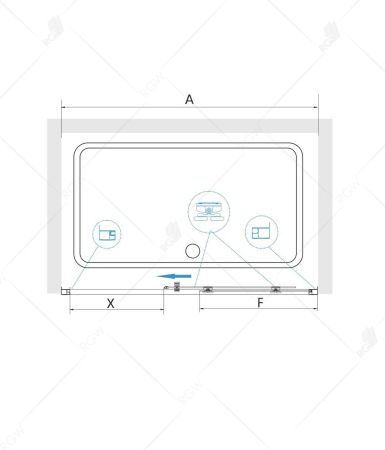 Душевая дверь RGW CL-14B (1500, Прозрачное), артикул 32091415-14